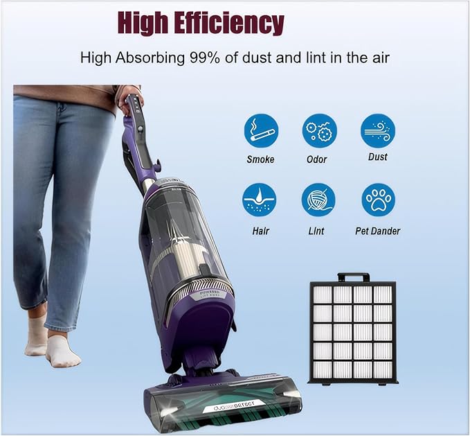 AZ4002 filter Compatible with shark detect pro/Shark Power Detect Upright Vacuum AZ4000 AZ4002 AZ4000C-2HEPA+4Foam&Felt Filters+1Cleaning Brush+4Odor Neutralizer Cartridge+1Main Brush (12pcs) (12 pcs)