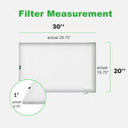 REair 20x30x1 Air filter Pro Kit, Washable and Reusable Air Filter 20x30x1 for AC HVAC Furnace, MERV 8 Air Filters Machine Washable & Dryer Friendly, AC Furnace Air Filter, Include 2 Filters&1 Frame