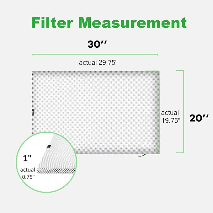 REair 20x30x1 Air filter Pro Kit, Washable and Reusable Air Filter 20x30x1 for AC HVAC Furnace, MERV 8 Air Filters Machine Washable & Dryer Friendly, AC Furnace Air Filter, Include 2 Filters&1 Frame