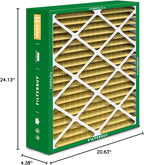 Filterbuy 21x24.5x5 Air Filter MERV 11 Superior Pet & Allergy Defense (3-Pack), Electrostatic Pleated HVAC AC Furnace Filters for Rheem, Ruud, and Protech (Actual Size: 20.63 x 24.13 x 4.38)