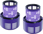 2 Pack Vacuum Filter Replacement Part Compatible with Dyson V10 Series Vacuum Cleaner, Cordless Vacuum Filter Accessories, Effective Cleaning, Home Cleaning Helper, 2 Rear-Filters (2)