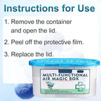 Air Purification Dust Removal Mic Box,Multi-Functional Air MacBox,Automatic Dust Collection Purifies,for car, Bedroom, New House, Office, Closet, Automatic Dust-Sucking (1 PCS)