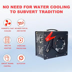 Pcp Air Compressor,Built-in Converter/Water-Oil Filter,Auto Stop,Oil/Water Free,Unique Vertical+Wire Spool Portable Design,Powered by Car 12V DC or Home 110V AC for Paintball/Scuba Tank