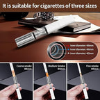 Cigarette Filters Color Plating 10pcs Cigarette Holder Reusable Clean Tar Tobacco Filter with Multi-Filtering for Standard Size Cigarettes Ø8mm,Slim Cigarettes Ø6mm and Ø5mm