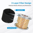 212cc Air Filter Kit Compatible with Predator 212 Gas Powered Engine Pressure Washer Onewash 6602 6590 6470 6924 3100Psi 2500Psi 3600Psi Speedwash 0J88870129 Accessories Parts 2 Pack