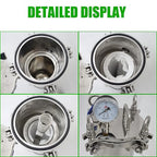 #3 Bag Filter Housing 304 Stainless Steel Filter Solid-Liquid Separation Tool 120PSI Industrial Sock Filter 1" Fnpt in/Out Bag Water Filter Purification Equipment 0.6 SQ FT Filtering Area