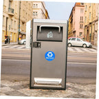 Tofficu 8pcs Hanging Trash Can Stickers Garbage Recycling Decals Material Remind Waste Sorting Habit