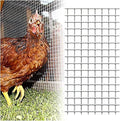 AOTNZ Welded Wire Fencing, Stainless Steel Anti-Rust Decorate Square Screening Filter Sheet for Garden Fence Aviary Hutch Net Fence Chicken Coop Pond Enclosure (Color : Silver, Size : 1x9m)