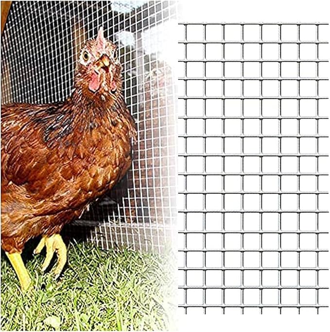 AOTNZ Welded Wire Fencing, Stainless Steel Anti-Rust Decorate Square Screening Filter Sheet for Garden Fence Aviary Hutch Net Fence Chicken Coop Pond Enclosure (Color : Silver, Size : 1.2x5m)