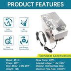 Automatic Rotary Drum Filter for Koi Tilapia Pond, Fish Farm,Aquarium,Hydroponics, Aquaculture, Aquaponics, Smallest Koi Pond Filter 4T10-1 RDF