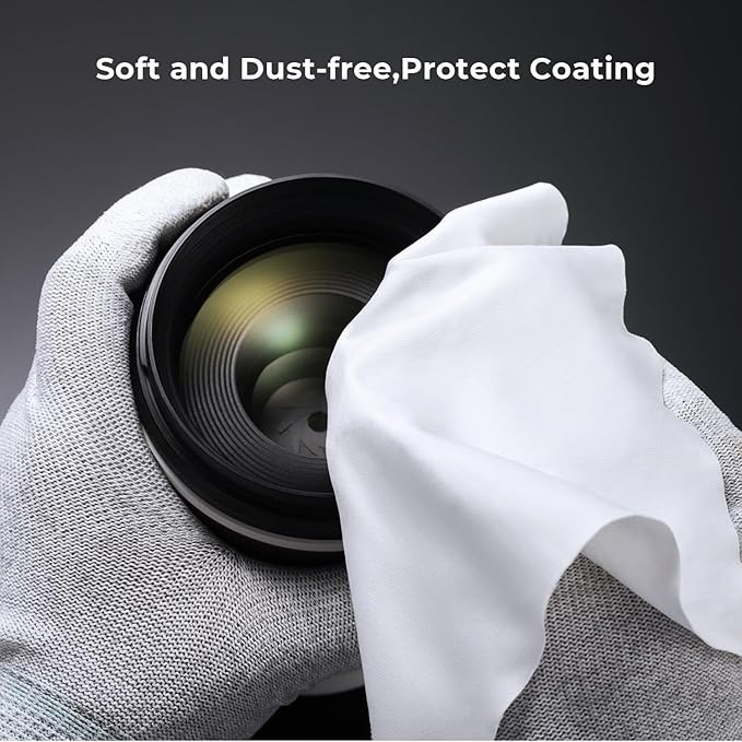 K&F CONCEPT 52mm White Mist 1/4 Filter, 18 Multi-Layer Coatings Dreamy Soft White Diffusion Filter with Cleaning Cloths for Portrait/Video/Vlog Photography