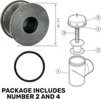 RV20069 Ortega Check Valve SEAT Assembly with O-Ring | Direct Replacement for V20-069 | Compatible with 073503 | Essential Pool Maintenance Accessory