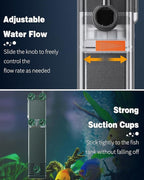 Pawfly Internal Aquarium Filter with 160 GPH Water Pump Quiet Submersible Bio Sponge Foam Filter for 30 to 60 Gallon Fish Tanks Multifunctional Filter for Filtration Circulation and Oxygenation