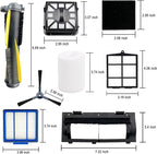 Replacement Part for Shark IQ R101AE RV1001AE AV912S AV1010AE RV1000 AV970 AV993 AV1002AE,1 Main Brush,1 Roller Brush Cover,4 Filter,8 Side Brushes,1 Pre Filter,1 Filter&2 Pre-Motor Foam&Felt Filter