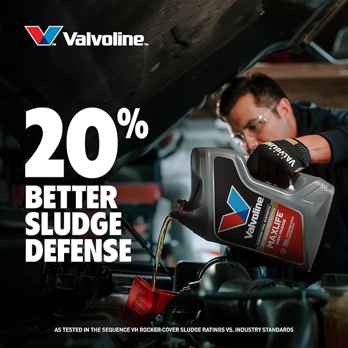 Valvoline Extended Protection High Mileage with Ultra MaxLife Technology 5W-30 Full Synthetic Motor Oil 1 QT, Case of 6