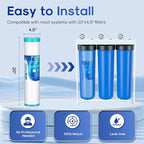 ICEPURE 5 Micron 20" x 4.5" RFN20BB Whole House Iron & Manganese Reduce Water Filter Replacement for FM25B, RFFE20-BB, CFRFFE-20BB, 1 Pack