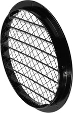 Repa Market 8" Inch Scratch Resistant Black Soffit Air Vent Cover - Aluminum Louvered Round Gable Vent with Mesh Screen - Exhaust/Intake Ventilation Grill for House - Outdoor Metal Duct Grate