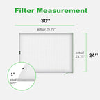 REair 24x30x1 Air filter Pro Kit, Washable and Reusable Air Filter 24x30x1 for AC HVAC Furnace, MERV 8 Air Filters Machine Washable & Dryer Friendly, AC Furnace Air Filter, Include 2 Filters&1 Frame