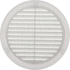 Vent Systems 6" Inch (Opening Dimensions) - Pack of 100 - White Soffit Vent Cover - Plastic Round Air Vent Grille - Built-in Mesh Screen - HVAC Register Louver for Bathroom, Home, Kitchen