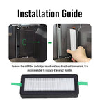 2PCS Air Filter Cartridges for Series 3D Printer, Activated Carbon Filter Cartridges with 1 Brush, Replacement Set for Cleaner Air During 3D Printing