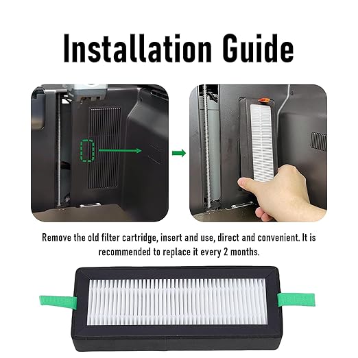 FTVOGUE 2 Pcs 3D Printer Air Filter Replacement, High Efficiency Particulate Air 13 and Activated Carbon Combo Filter with Dual Filtration System for Lab Series