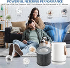 2 Pack Air Mini PECO-HEPA Replacement Filters Compatible with Molekule Tri-Power Air Mini and Air Mini+ Air Purifiers, 3-in-1 H13 True HEPA Activated Carbon Filter