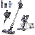Cordless Vacuum Cleaner Rechargeable with 2600mAh Detachable Battery, Powerful Vacuums with 2 Adjustable Modes, Lightweight Portable Stick Vacuum for Home (Ink Purple)