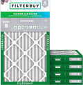 Filterbuy 12x24x2 Air Filter MERV 8 Essential Dust & Allergy Defense (5-Pack), Electrostatic Pleated HVAC AC Furnace Filters Replacement, Made in USA (Actual Size: 11.38 x 23.38 x 1.75)