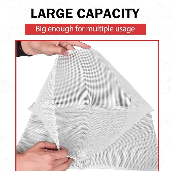 CAELUM 3.2 Gallon Capacity Fruit and Wine Press Filter Bag, 2Pack Juice Maker Filter Bag for Outdoor, Kitchen