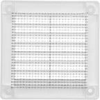Vent Systems 3" x 3" (Opening Dimensions) Black Plastic Soffit Vent Cover - Durable Flat Square Air Vent Grille with Mesh Screen - Weather Resistant Ventilation Grill Wall & Ceiling Indoor & Outdoor