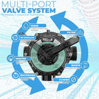XtremepowerUS 16" Sand Filter for Above/Inground Swimming Pool Media System with Multi Port Valve up to 21,000 Gallons