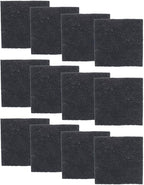 Glad Charcoal Filters for Compost Bins, Odor Absorbing Carbon Replacement Pads for Kitchen Waste, 2 Year Supply, 2.56-inch Squares, 12 Count
