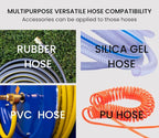 3/8 Inch Hose Barb to 1/4 Inch NPT Male Thread Brass Air Hose Barb Fittings, Brass Barbed Air Hose Repair Connector, (10 Piece)
