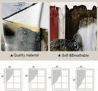 Cows Sunflowers Swag Valances for Windows, Rustic Farms Barns Flowers Bees Animals Rod Pocket Kitchen Curtains Valance, Small Window Curtains Swag for Cafe Bathroom Living Room, 2 Panels, 28x36 inch