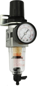 1/4" Compressed Air In Line Moisture/Water Filter Trap & Regulator Combination
