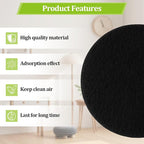 6 Pack Charcoal Filters for Kitchen Compost Bin,6.7 Inch Compost Filters for Countertop Bin,Activated Carbon Replacement Filters for Kitchen Compost Bins