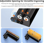 Algolaser Mini Rotary Roller - 360° Adjustable Rotary Roller for Laser Engraver Accessories - Y-axis Rotary Roller Attachment for Cylindrical Objects Tumblers,Bottle – No Laser Function
