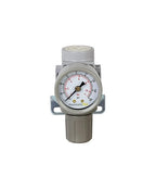PneumaticPlus SAR200-N02BG Miniature Compressed Air Pressure Regulator 1/4" NPT - Bracket, Gauge