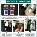 Industrial Grade 4-Stage Air Drying System, 3/4" Npt With Manual Drain, Desiccant Dryer, Air Regulator, Particulate Filter and Coalescing Filter For Paint Spray, Plasma Cutter