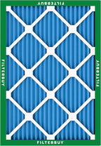 Filterbuy 20x22x1 Air Filter MERV 13 Optimal Smoke & Allergy Defense (2-Pack), Electrostatic Pleated HVAC AC Furnace Filters Replacement, Made in USA (Actual Size: 19.50 x 21.50 x 0.75)