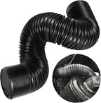 Sun Walker 3 Inch Cold Air Intake Pipe, Flexible Air Filter Intake Hose with Length from 11.8 Inch to 39.4 Inch, Adjustable High Flow Turbo Inlet Ducting for Car Truck SUV