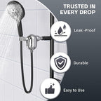Handheld Shower Filter for Hard Water- 25-Stage Advanced Filtration - Removes 99% Chlorine & Heavy Metals, Soothes Sensitive Skin & Reduces Hair Frizz, Ideal for Bathroom, Apartment