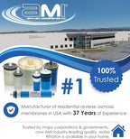 APPLIED MEMBRANES INC. 100 GPD Reverse Osmosis Membrane | RO Membrane Water Filter Replacement for Reverse Osmosis Water Filtration System | 1.8? x 12? Universal Compatibility, Pack of 10