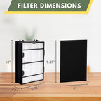 Nispira True HEPA Filter (4) + Carbon Pre Filter Replacement (8) Compatible with Holmes Air Purifier HAPF600 HAPF600D HAPF600D-U2 Filter B