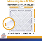 Filter King Air Filters 11.75x13.5x1 | 4-PACK | MERV 13 HVAC Pleated AC Furnace Filters | Air Purifier | Replacement Filters for Clean, Healthy & Fresh Environment | MADE IN USA