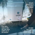 Uzima UZ-2 Camping Water Filter and Drinking Water Filter System, Portable Camping Essentials Purification Gear for Glamping, Hiking, and Hunting Essentials