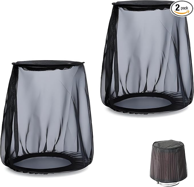 Air Filter Cover for Car Cold Air Intake Filter Cover Wrap Dustproof, Air Intake Filter Sock Cover for Harley Touring, Universal for High Flow Air Intake Filters (2 X S)