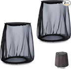 Air Filter Cover for Car Cold Air Intake Filter Cover Wrap Dustproof, Air Intake Filter Sock Cover for Harley Touring, Universal for High Flow Air Intake Filters (2 X S)