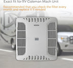 RV Premium Charcoal Activated Carbon Fiber Air Conditioner Filter - Air Duct AC Carbon Filter Replacement for RV AC Vent (2 Pack, 4" x 16")