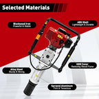 Gas Powered T-Post Driver, 1900W 52CC T Post Pounder Driver Heavy Duty Gasoline, 2-Stroke Fence Farm Push Pile Gasoline Engine Kit for Fence Post Construction Site
